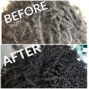 hair before and after henna indigo dye